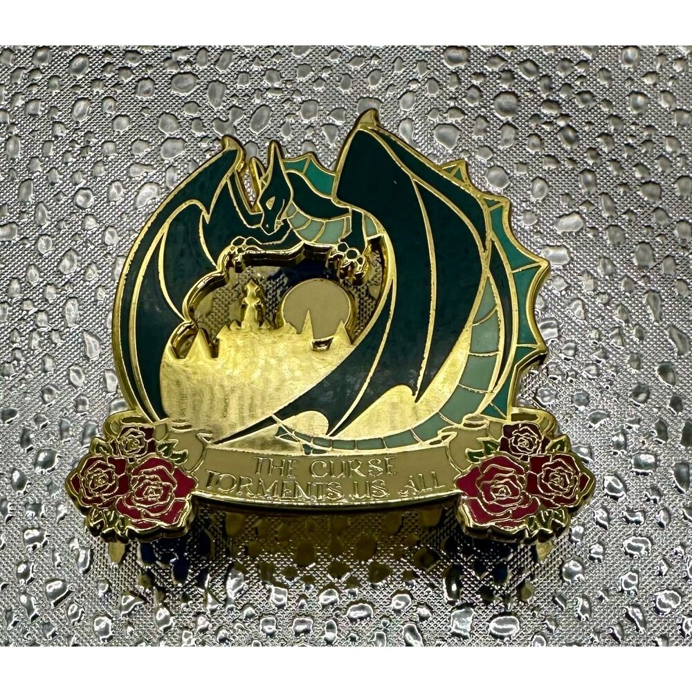 LitJoy Crate Dragon Enamel Pin The Curse Torments Us All Fantasy Bookish